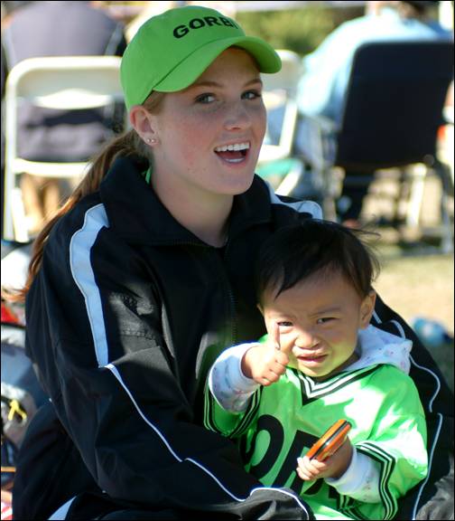 Brittany with the youngest Gorbi Team member